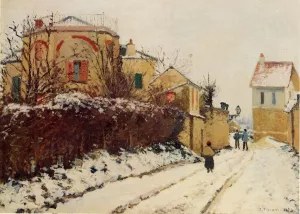 Rue de la Citadelle, Pontoise Oil painting by Camille Pissarro