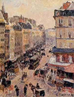 Rue Saint-Lazare by Camille Pissarro - Oil Painting Reproduction