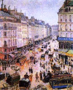 Rue Saint-Lazare painting by Camille Pissarro