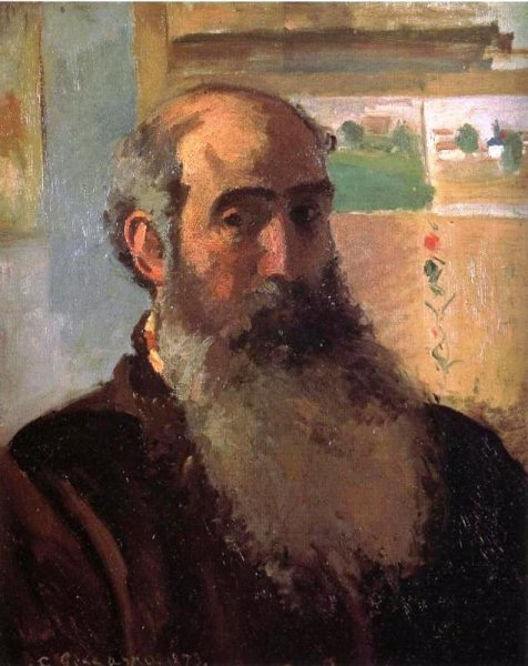Main Product Photo of Self Portrait 3 Painting by Camille Pissarro