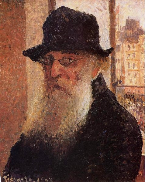 Main Product Photo of Self Portrait Painting by Camille Pissarro
