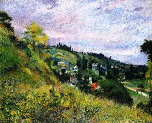 Sente et coteaux d'Auvers painting by Camille Pissarro