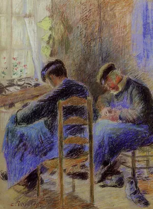 Shoemakers by Camille Pissarro - Oil Painting Reproduction