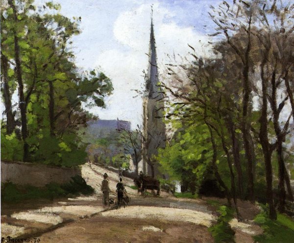 St. Stephen's Church, Lower Norwood by Camille Pissarro - Hand-Painted Oil Painting Reproduction