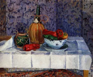 Still Life with Spanish Peppers by Camille Pissarro Oil Painting