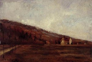 Study for 'The Banks of Marne in Winter by Camille Pissarro Oil Painting
