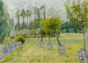 Study of Apple Trees at Eragny Oil painting by Camille Pissarro