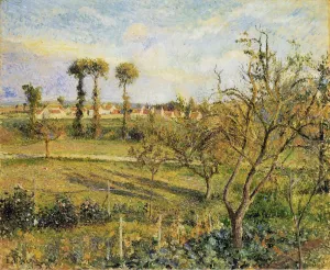 Sunset at Valhermeil, Near Pontoise Oil painting by Camille Pissarro