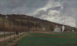 The Banks of the Marne in Winter by Camille Pissarro Oil Painting