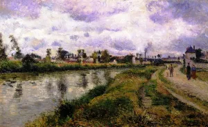 The Banks of the Oise by Camille Pissarro Oil Painting