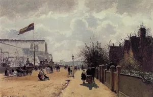 The Chrystal Palace, London by Camille Pissarro - Oil Painting Reproduction