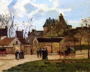 The Court House, Pontoise by Camille Pissarro - Oil Painting Reproduction