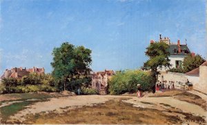 The Crossroads, Pontoise by Camille Pissarro Oil Painting