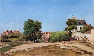 The Crossroads, Pontoise by Camille Pissarro - Oil Painting Reproduction