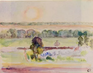 The Effect of Sunlight Oil painting by Camille Pissarro