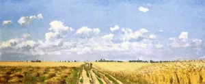 The Four Seasons: Summer by Camille Pissarro - Oil Painting Reproduction