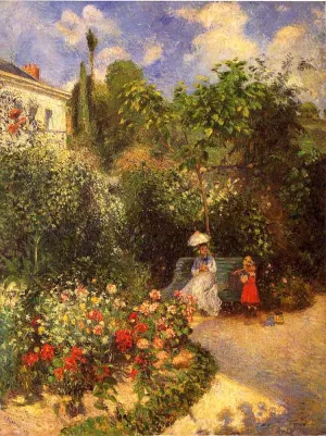 The Garden at Pontoise painting by Camille Pissarro