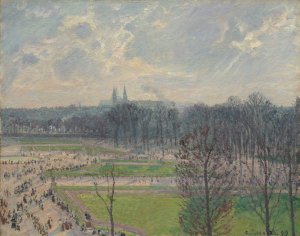 The Garden of the Tuileries on a Winter Afternoon by Camille Pissarro Oil Painting