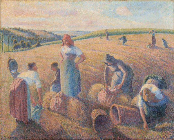 Main Product Photo of The Gleaners  Painting by Camille Pissarro