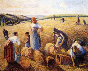 The Gleaners painting by Camille Pissarro