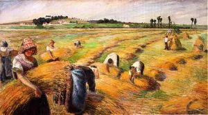 The Harvest II by Camille Pissarro Oil Painting