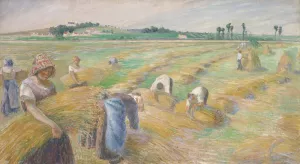 The Harvest by Camille Pissarro Oil Painting