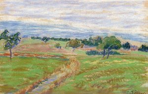 The Hills of Thierceville by Camille Pissarro Oil Painting