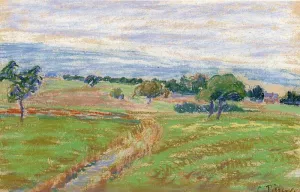 The Hills of Thierceville Oil painting by Camille Pissarro