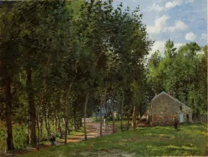 The House in the Forest by Camille Pissarro - Oil Painting Reproduction