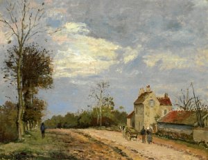 The House of Monsieur Musy, Route de Marly, Louveciennes by Camille Pissarro Oil Painting