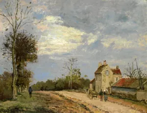 The House of Monsieur Musy, Route de Marly, Louveciennes by Camille Pissarro - Oil Painting Reproduction