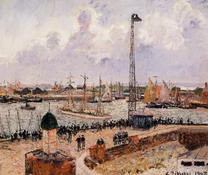 The Inner Harbor, Le Havre by Camille Pissarro - Oil Painting Reproduction