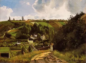 The Jallais Hills, Pontoise by Camille Pissarro - Oil Painting Reproduction