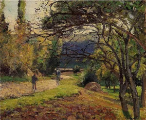 The Little Bridge, Pontoise by Camille Pissarro - Oil Painting Reproduction