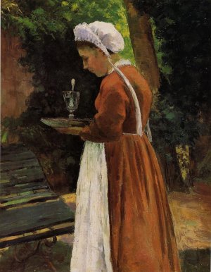 The Maidservant by Camille Pissarro Oil Painting