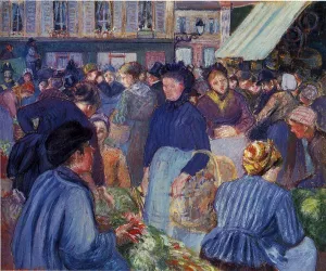 The Market at Gisors by Camille Pissarro Oil Painting