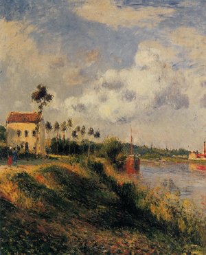 The Path from Halage, Pontoise by Camille Pissarro Oil Painting