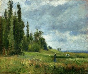 The Petit Bras of the Seine at Argenteuil Oil painting by Camille Pissarro