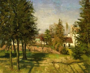 The Pine Trees of Louveciennes by Camille Pissarro Oil Painting