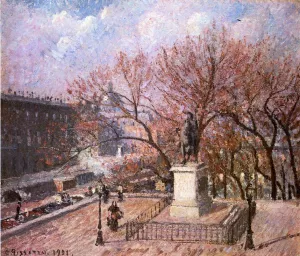 The Pont-Neuf and the Statue of Henri IV by Camille Pissarro Oil Painting