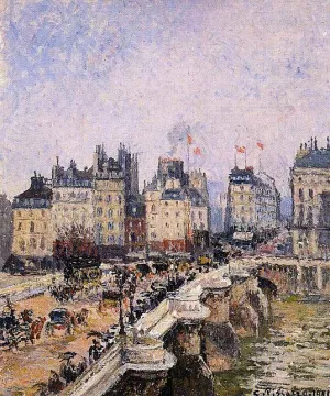 The Pont-Neuf II by Camille Pissarro - Oil Painting Reproduction