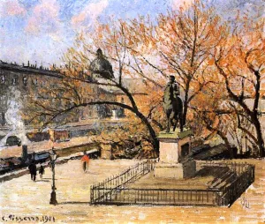 The Pont-Neuf III by Camille Pissarro Oil Painting