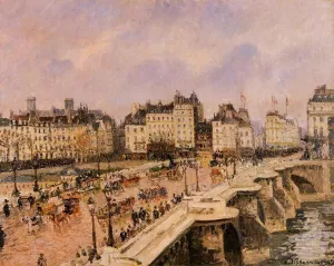 The Pont-Neuf by Camille Pissarro - Oil Painting Reproduction