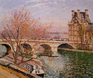The Pont Royal and the Pavillion de Flore by Camille Pissarro - Oil Painting Reproduction