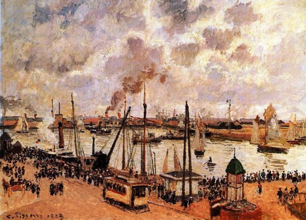 The Port of Le Havre II by Camille Pissarro - Hand-Painted Oil Painting Reproduction