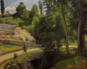 The Quarry, Pontoise painting by Camille Pissarro