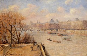 The Raised Terrace of the Pont-Neuf by Camille Pissarro Oil Painting