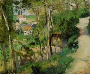 The Rising Path, Pontoise by Camille Pissarro Oil Painting