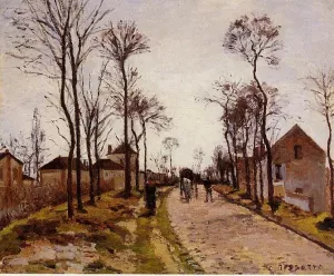 The Road to Caint-Cyr at Louveciennes by Camille Pissarro Oil Painting