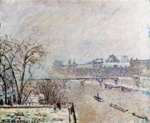 The Seine Viewed from the Pont-Neuf, Winter